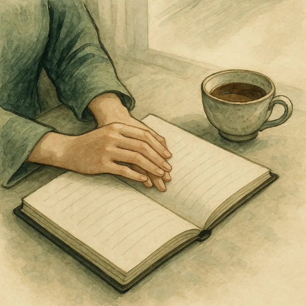 Journal and Coffee