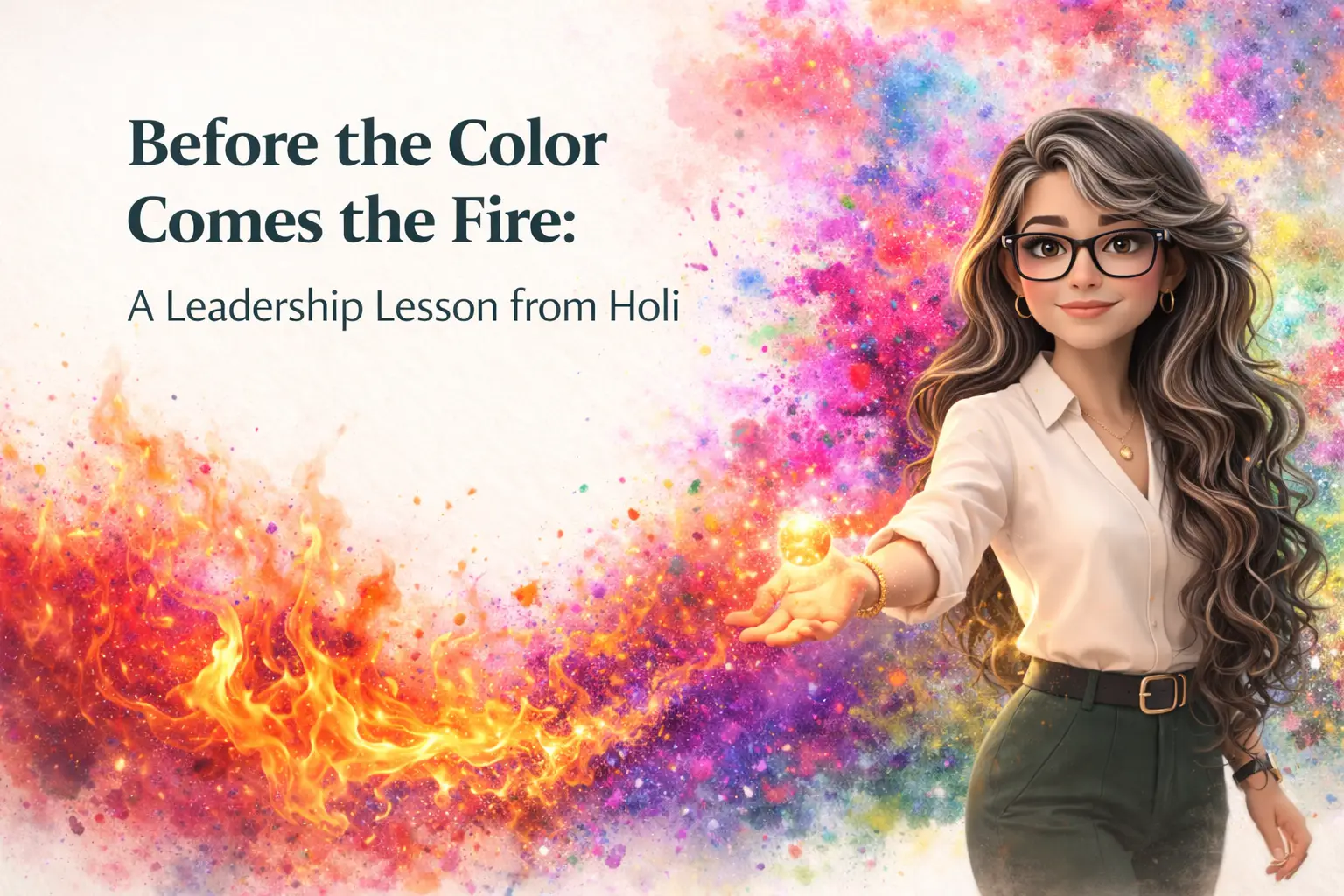 Before the color comes the fire